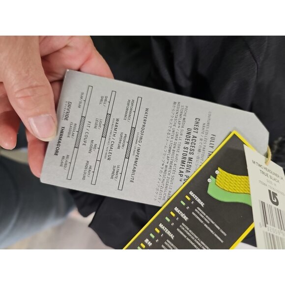 Burton The White Collection Men Ski Snowboard Jacket DryRide Medium Snow New - Picture 11 of 12